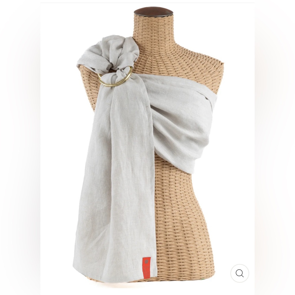 Sakura Bloom Double Linen Ring Sling